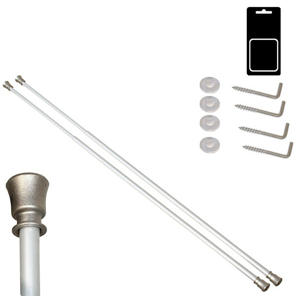 SODIFER BACCHETTE REGGITENDE A MOLLA NICHELATE SATINATE