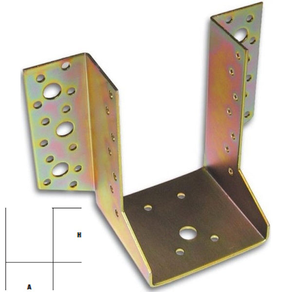 MINUTEX SUPPORTO PER TRAVI TIPO APERTO IN ACCIAIO ZINCATO