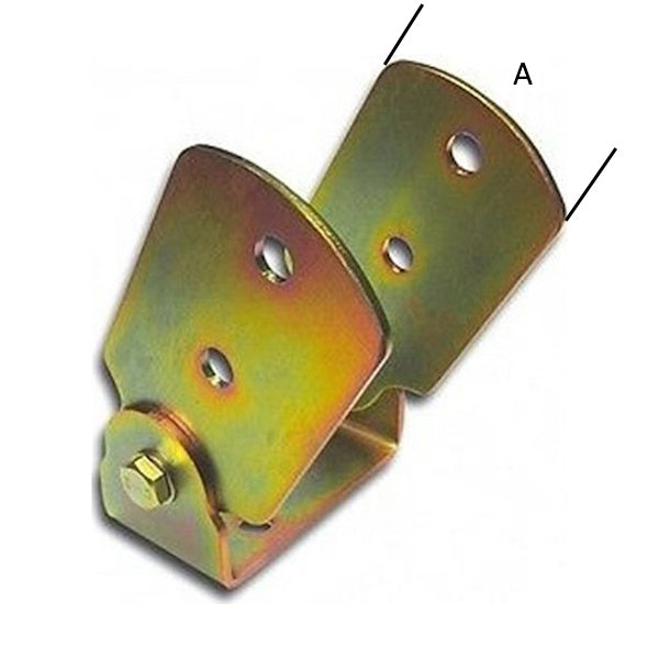 MINUTEX SUPPORTO REGOLABILE PER TRAVI TIPO CHIUSO IN ACCIAIO ZINCATO