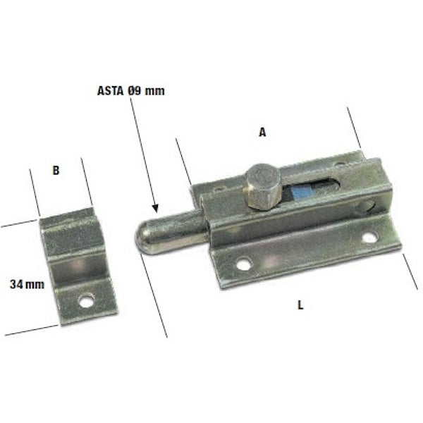 MINUTEX CATENACCIO PORTALUCCHETTO ASTA TONDA ACCIAIO COLORE BIANCO