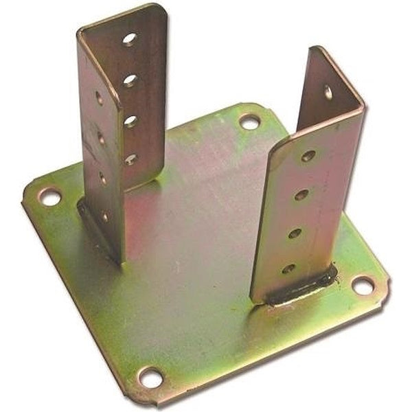 MINUTEX SUPPORTO PER TRAVI CON PIASTRA DI FISSAGGIO IN ACCIAIO ZINCATO