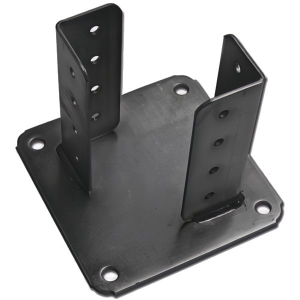 MINUTEX SUPPORTO PER TRAVI CON PIASTRA DI FISSAGGIO GRIGIO GRAFITE