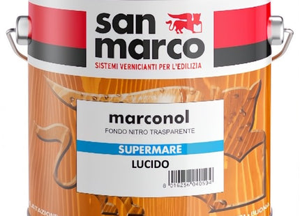 SAN MARCO MARCONOL SUPERMARE LUCIDO VERNICE PER LEGNO TRASPARENTE LT0,5