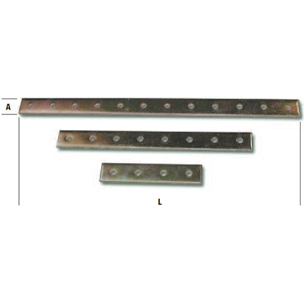 MINUTEX PIASTRA FORATA DI RINFORZO PESANTE IN ACCIAIO ZINCATO