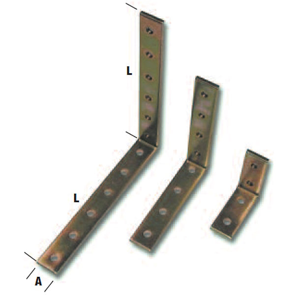 MINUTEX PIASTRA FORATA DI RINFORZO PIEGATA PESANTE IN ACCIAIO ZINCATO