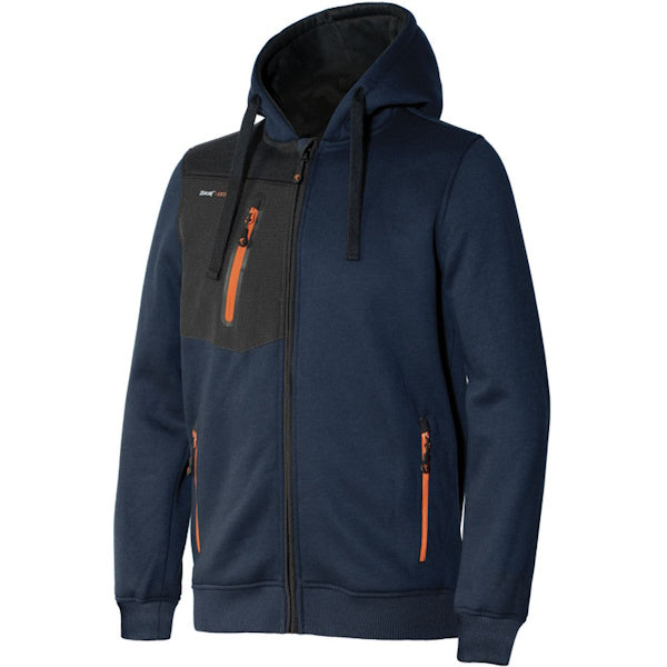 ISSA FELPA CON ZIP LUNGA TUBE COLORE BLU