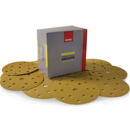 RUPES DISCHI ABRASIVI VELCRATI MP330 D.MM150 15 FORI GRANA P120 PZ100