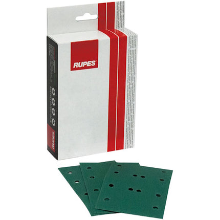 RUPES ABRASIVO RETTANGOLARE VELCRATO HQ400 MM80X130 FORI 12 GR 80