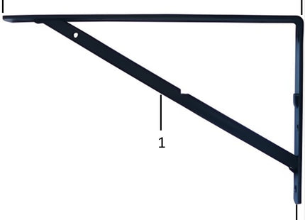 MINUTEX REGGIMENSOLA GENIUS IN ACCIAIO VERNICIATO NERO