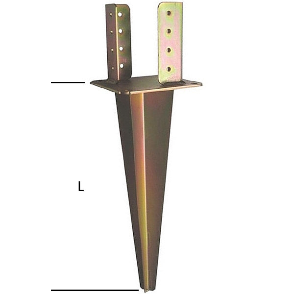 MINUTEX SUPPORTO TRAVI PER ANCORAGGIO AL TERRENO IN ACCIAIO ZINCATO