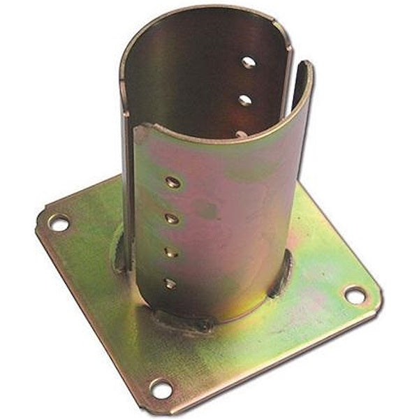 MINUTEX SUPPORTO PER TRAVI TONDE CON PIASTRA IN ACCIAIO ZINCATO