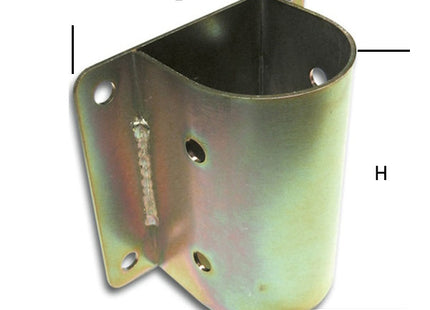 MINUTEX SUPPORTO TONDO PER PARAPETTO PER TRAVI D.MM100 ACCIAIO ZINCATO