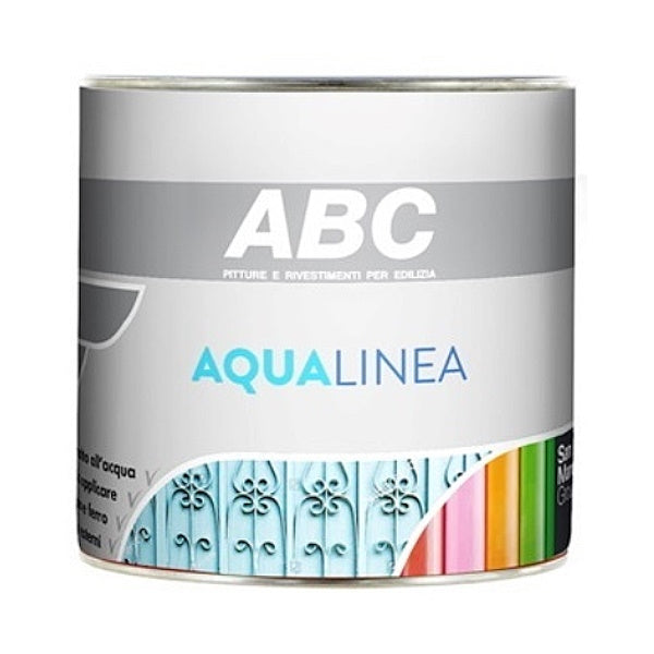 ABC PITTURA AQUALINEA SMALTO ALL'ACQUA SETA ROSSO OSSIDO BASE LT 1*
