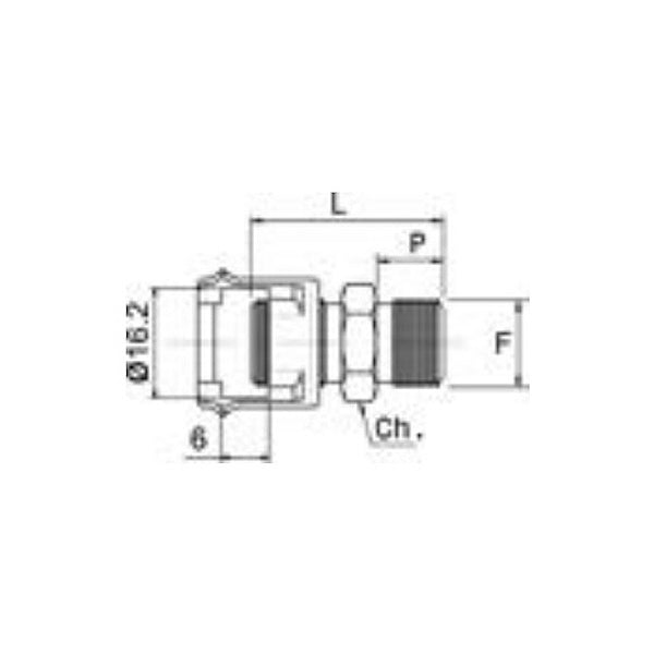 ANI ART. 11/A - 11/B RACCORDO MASCHIO CON DADO FRESATO