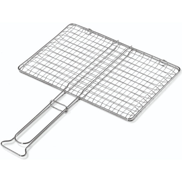 OMPAGRILL GRIGLIA IN ACCIAIO A RETE DOPPIA SENZA PIEDINI