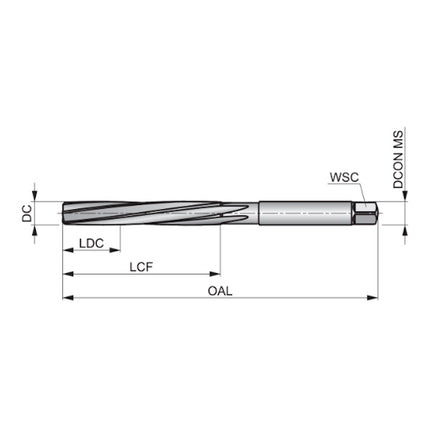 DORMER ALESATORE A MANO COD.CILINDRICO B100 HSS D.MM 4,00X 76 DIN 206