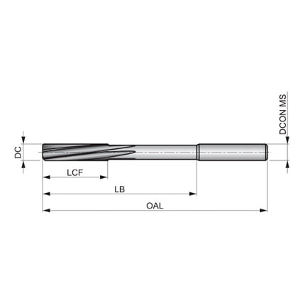 DORMER ALESATORE MACCHINA COD.CILINDRICO B180 HSS-E D.MM 4,0X 75 DIN 212