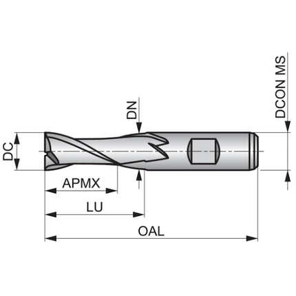 DORMER FRESA C123 CILINDRICA 2T PER CAVE HSS-E PM D.MM 8,0X 69