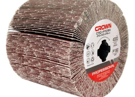 CROWN RULLO ABRASIVO PER SATINATRICE D.MM110X100 FORO D.MM19 GRANA 120