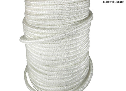 CORDA CERAMICA ISOLANTE TERMICO COLORE BIANCO D.MM.8 AL MTL