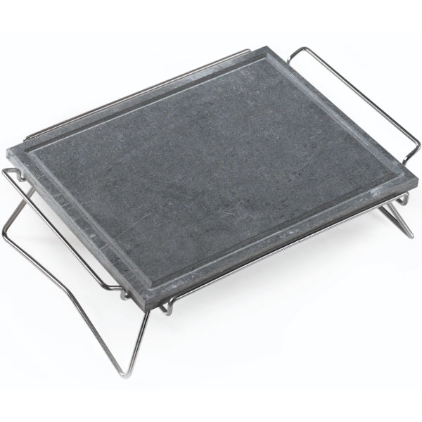 OMPAGRILL PIETRA OLLARE NATURALE CON SUPPORTO PIEGHEVOLE