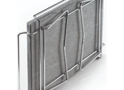 OMPAGRILL PIETRA OLLARE NATURALE CON SUPPORTO PIEGHEVOLE CM 40X50