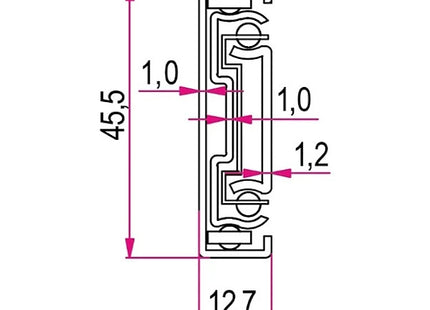 RAM GUIDE PER CASSETTI A SFERA ESTRAZIONE TOTALE PORTATA KG 30 MM400