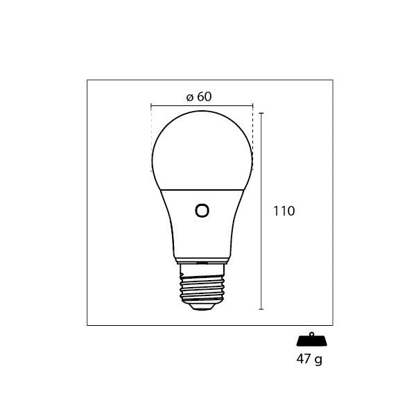 CENTURY LAMPADINA LED SENSOR PLUS A GOCCIA 230V E27 IP20