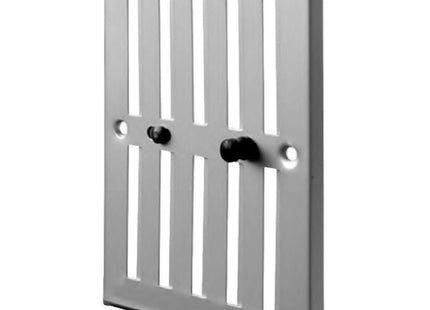 LA VENTILAZIONE GRIGLIA ALLUMINIO CON DOSATORE ARIA MM190X168 GRIGIO