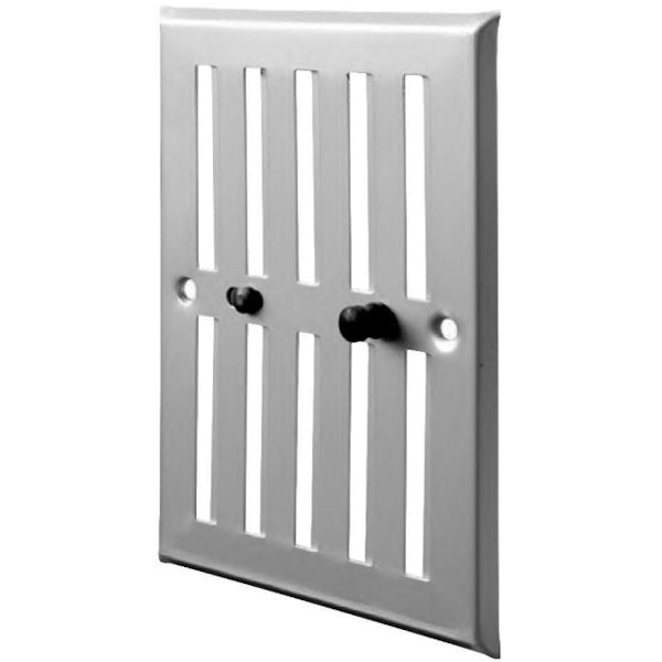 LA VENTILAZIONE GRIGLIA ALLUMINIO CON DOSATORE ARIA MM190X168 GRIGIO