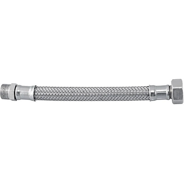 IDRO-BRIC FLESSIBILE PER ACQUA INOX AISI 304 D.MM10 ATTACCO 3/8"MX1/2"F
