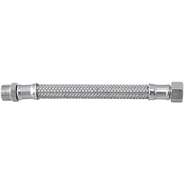 IDRO-BRIC FLESSIBILE PER ACQUA INOX AISI 304 D.MM10 ATTACCO 3/8"MX3/8"F