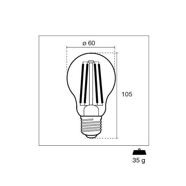 CENTURY LAMPADINA LED INCANTO+ GOCCIA 230V E27 3000K