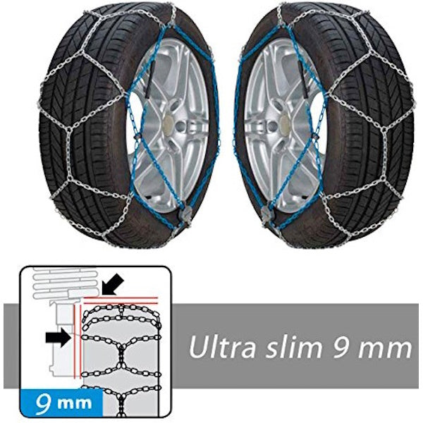 AREF CATENE DA NEVE PER AUTOVETTURE MOD. LAPPON 9