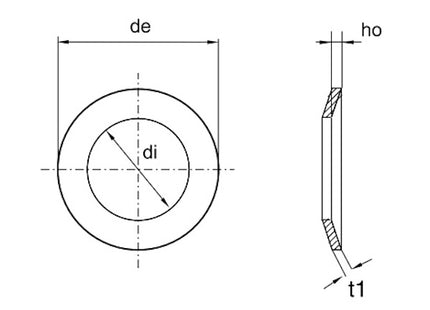 MOLLE A TAZZA IN ACCIAIO DIN 2093 MM16,0X 8,2X0,9