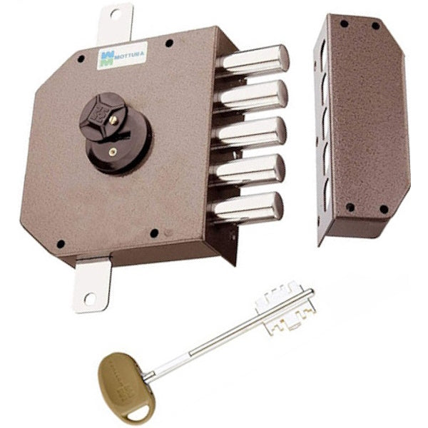 MOTTURA SERRATURA APPLICARE DOPPIA MAPPA TRIPLICE ENTRATA MM63 20.520
