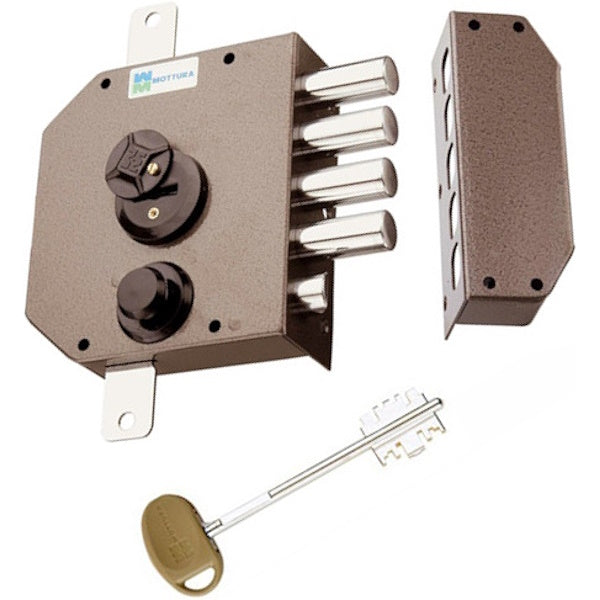 MOTTURA SERRATURA APPLICARE DOPPIA MAPPA TRIPLICE ENTRATA MM63 20.530