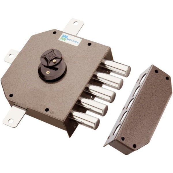 MOTTURA SERRATURA APPLICARE DOPPIA MAPPA QUINTUPLA ENTRATA MM63 20.540