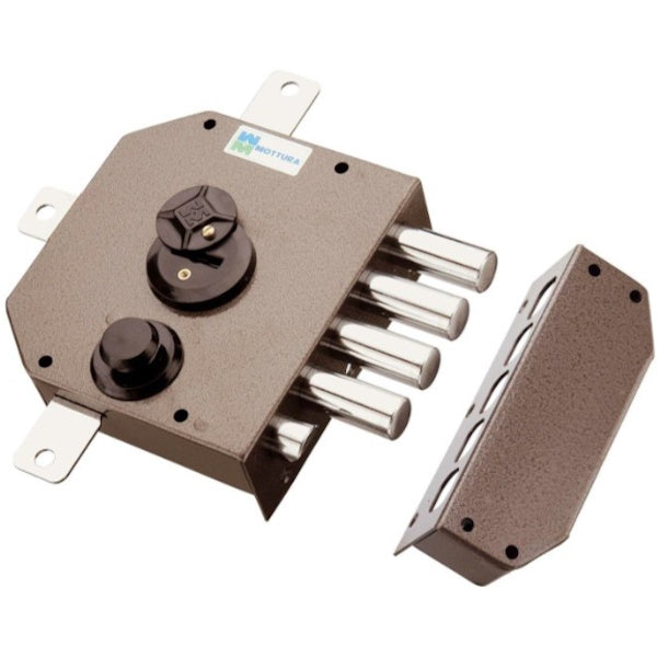 MOTTURA SERRATURA APPLICARE DOPPIA MAPPA QUINTUPLA ENTRATA MM63 20.550