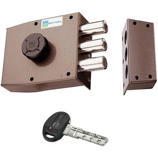 MOTTURA SERRATURA APPLICARE C10 LATERALE ENTRATA MM64 ART.30.401