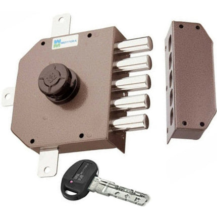 MOTTURA SERRATURA APPLICARE C10 QUINTUPLICE ENTRATA MM63 30.641 DX