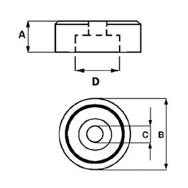 SPD MAGNETE CERAMICO PERMANENTE TONDO