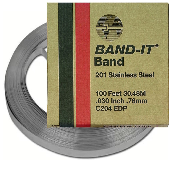 NASTRO METALLICO BAND-IT IN INOX AISI 304 ROTOLO DA MT30