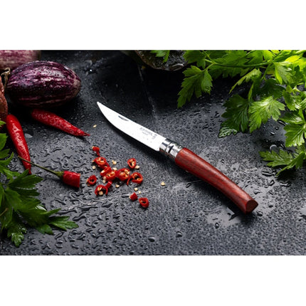 OPINEL COLTELLO SLIM MANICO IN PADOUK LAMA IN ACCIAIO INOX CM10
