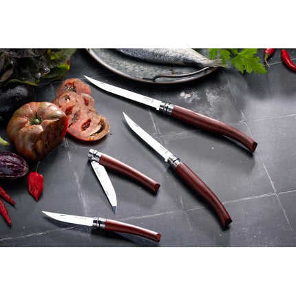 OPINEL COLTELLO SLIM MANICO IN PADOUK LAMA IN ACCIAIO INOX CM10