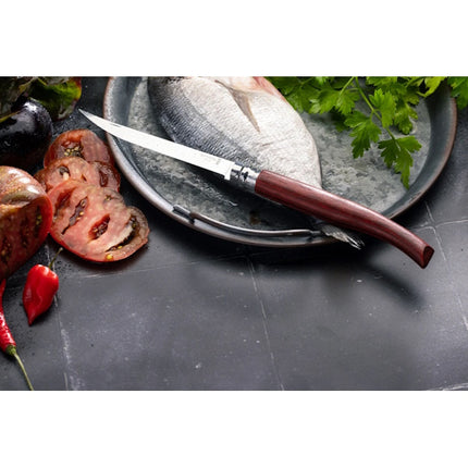 OPINEL COLTELLO SLIM MANICO IN PADOUK LAMA IN ACCIAIO INOX CM10