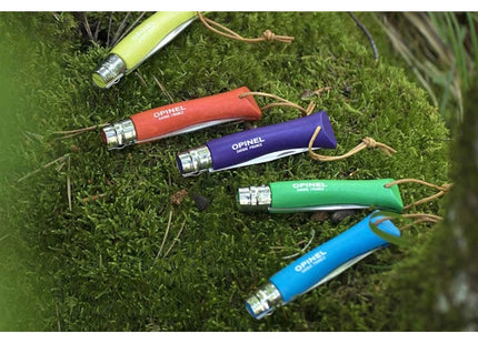 OPINEL COLTELLO AVVENTURIERO CON LACCIO LAMA INOX CM8 CON MANICO VIOLA