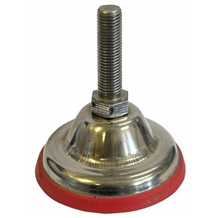 LAGOS PIEDE ANTIVIBRANTE IN INOX A2 BASE ADIPRENE D.MM 90 M16X60 KG1100
