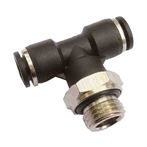 KONFIT RACCORDO A T POLIMERO NERO MASCHIO CENTRALE GIREVOLE ART. RP70