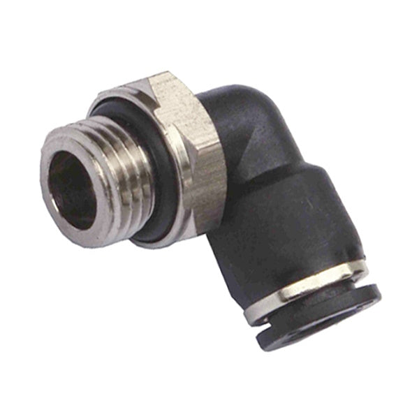 KONFIT RACCORDO GOMITO GIREVOLE IN POLIMERO NERO ART. RP72